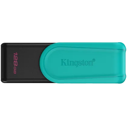 Kingston  128GB Portable USB 3.2 Gen 1 DataTraveler Exodia S (Black/Turquoise)