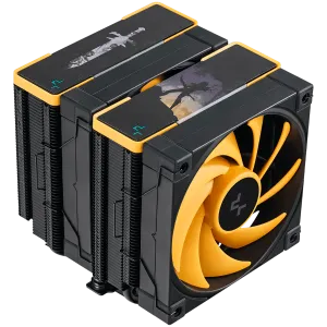 DeepCool AK620 ZERO DARK ZORIA, CPU Air Cooler, 2x120mm PWM Fan, 6 Heatpipes, LGA2066/2011-v3/2011/1700/1200/115x, AMD AM5/AM4, 129x138x160 mm(LxWxH), 3Y, R-AK620-BKNPMN-E