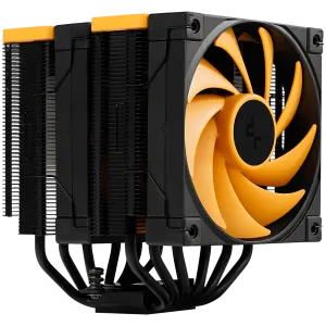 DeepCool AK620 ZERO DARK ZORIA, CPU Air Cooler, 2x120mm PWM Fan, 6 Heatpipes, LGA2066/2011-v3/2011/1700/1200/115x, AMD AM5/AM4, 129x138x160 mm(LxWxH), 3Y, R-AK620-BKNPMN-E
