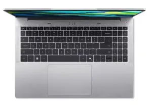 Лаптоп Acer Aspire Lite 16, AL16-52P-50A8, i5 1334U (up to 4.60GHz, 12MB), 16" WUXGA (1920 x 1200)IPS, 1*16GB DDR5 4800MHz (1 slot free), 512GB PCIe NVMe SSD, Intel Iris Xe Graphics, 2.0MP FHD Cam, Wi-Fi 6AX201+BT 5.1, No OS, Silver