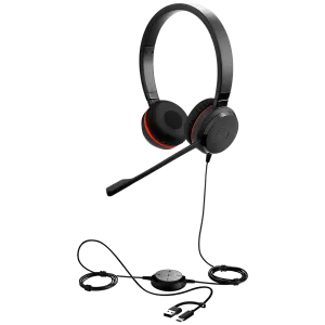 JABRA Evolve 20, Stereo MS, USB C/A adapter