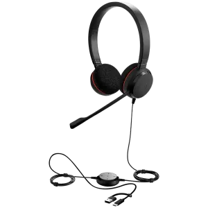 JABRA Evolve 20, Stereo UC, USB C/A adapter