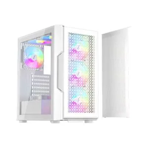 1stPlayer Case ATX - TRILOBITE T7 White - 4 fans included