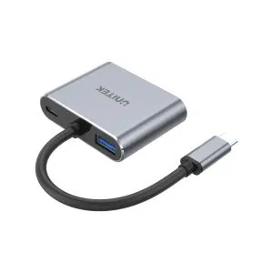 Unitek Docking Station Type-C 4-in-1 - uHUB Q4+ Lite D1049A - USB-C PD100W x 1, HDMI x 1, VGA, USB2.0 x 1