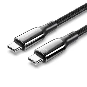 Vention кабел USB2.0 Type-C/Type-C 100W, LED display 2m - CTKBH