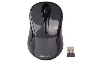 Wireless mouse A4tech G3-280NS, 2.4G Hz, Silent, Grey