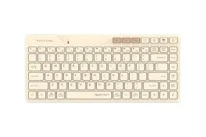A4tech FBK26C AS Cafe Latte Fstyler wireless mini silent keyboard, Multi-mode, Cyrillic