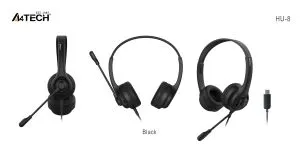 A4tech HU-8 Headphones with microphone, USB, rotating microphone