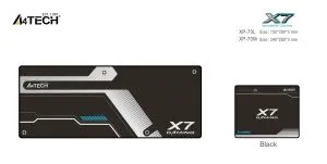 A4Tech X7 Gaming Mouse Pad XP-70L, size, 750 x 300 x 3mm