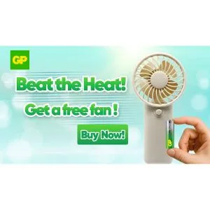 GP SUMMER PACK alkaline batteries  Super AA x 12 pcs. + Super AAA x 12 pcs. + Fan  GP BATTERIES