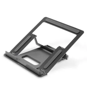 Hama "Metal" Laptop Stand, 4-stage Tilt, Folding, up to 40 cm (15.6"), grey