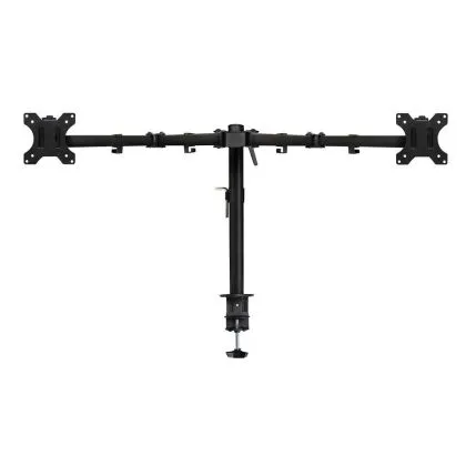 Стойка за 2 мониторa ACT AC8302, за бюро, Регулируема, 32", 2x8 кг, Черна - нарушена опаковка