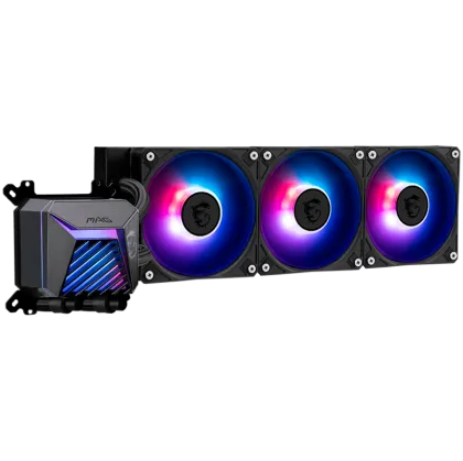 MSI MAG CORELIQUID A15 360, 3x120mm Pre-installed ARGB Daisy Chain Fans, Adjustable Offset Kit, Replacable Top Cover, Copper Base Intel LGA 1700/1851, AMD AM5/AM4, 3Y Warranty