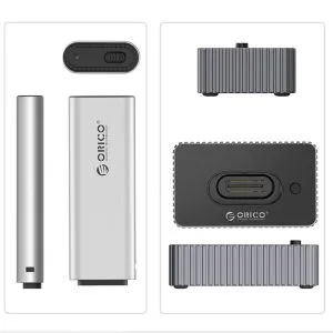 Orico външна кутия за диск/докинг станция Storage - Case/Docking Station - M.2 NVMe/NGFF - IT18C3-GY