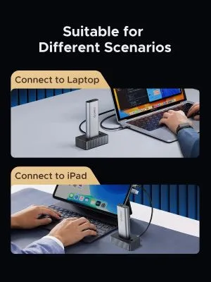 Orico външна кутия за диск/докинг станция Storage - Case/Docking Station - M.2 NVMe/NGFF - IT18C3-GY