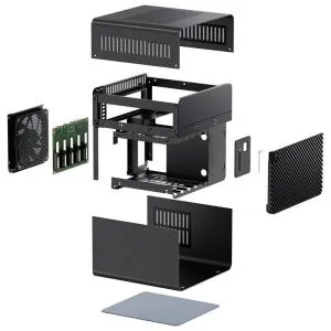 Case Jonsbo N2, Mini-ITX, Black