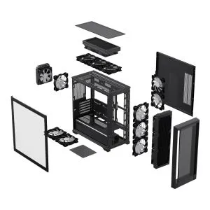Gamemax кутия Case mATX - DEFENDER MB - Addressable RGB