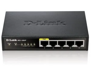 Комутатор D-Link 5-Port Fast Ethernet PoE Desktop Switch