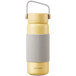 BUYDEEM Tea Infuser Thermos Bottle 400 ml, model CD1011, color Mellow Yellow