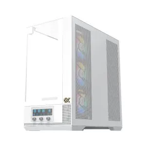 Xigmatek кутия Case EATX - Vision Arctic - 7 ARGB Fans, LCD Display Panel, Smart Fan Control