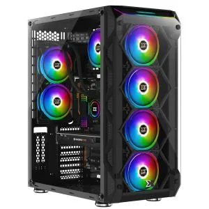 Xigmatek Case EATX - Overtake - 6 ARGB Fans