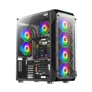 Xigmatek Case EATX - Overtake - 6 ARGB Fans