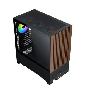 Xigmatek кутия Case EATX - Endorphin WD, Addressable RGB, Wood