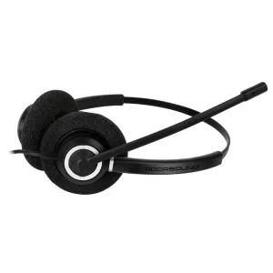 Căști cu microfon Addasound Crystal 2732 Duo, UC,QD, negru
