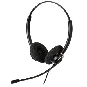 Căști cu microfon Addasound Crystal 2732 Duo, UC,QD, negru