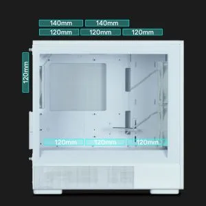 Zalman кутия Case mATX - P10 NAMU WHITE - Wood, USB-C
