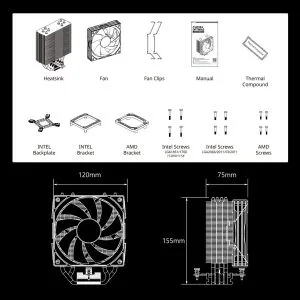 Zalman охлаждане за процесор CPU Cooler CNPS9X OPTIMA2 LGA1851/AM5