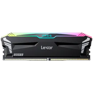 Lexar 32GB Kit (2x16GB) Ares DDR5 6000 CL32 1.35V heatsink, Non-RGB lighting, Dual pack, Black Color