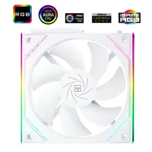 Thermalright Комплект вентилатори Fan Pack 3-in-1 3x120mm - TL-M12QRW x 3 - White, Reverse, Infinity Mirror, Daisy-Chain, A-RGB