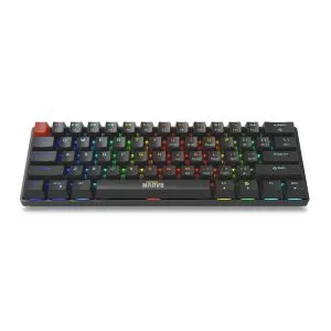 Tastatură mecanică Marvo Gaming Saber 61 KG933G Albă - 61 de taste, Comutatoare roșii [Liniară]