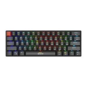 Tastatură mecanică Marvo Gaming Saber 61 KG933G Albă - 61 de taste, Comutatoare roșii [Liniară]