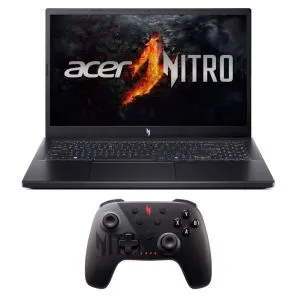 Лаптоп Acer Nitro V15, ANV15-41-R948, AMD Ryzen 7 7735HS( up to 4.55GHz, 12MB), 15.6" FHD(1920x1080)IPS 144Hz, 1*16GB DDR5 (1 slot free), 512 GB PCIe NVMe SSD, NVIDIA GeForce RTX 4050 6GB GDDR6, Wi-Fi AX, BT, No OS, Black + Nitro Wireless gamepad in the b