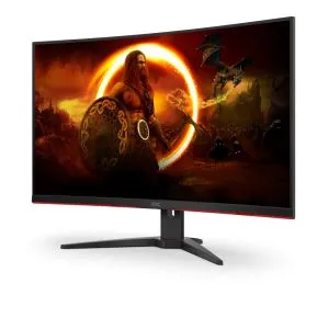 Monitor AOC C32G2ZE/BK, 31.5" Curved 1500R, VA, WLED, 1920x1080@240Hz, 4ms GtG, 1ms MPRT, 300cd/m2, 4000:1, DCR 80M:1, FreeSync, FlickerFree, Low Blue Light, Tilt, 2xHDMI, DP