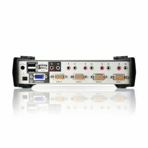 Comutator KVMP, ATEN CS1734B, 4 porturi, PS/2-USB, VGA, Audio, OSD