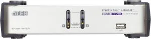 Comutator KVMP ATEN CS1742C-AT, 2 porturi, USB, VGA Dual Display, Audio