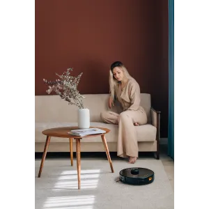 AENO Robot Vacuum Cleaner RC3S: wet & dry cleaning, smart control AENO App, powerful Japanese Nidec motor, turbo mode