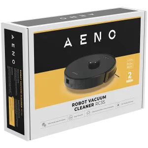 AENO Robot Vacuum Cleaner RC3S: wet & dry cleaning, smart control AENO App, powerful Japanese Nidec motor, turbo mode