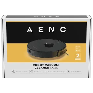 AENO Robot Vacuum Cleaner RC3S: wet & dry cleaning, smart control AENO App, powerful Japanese Nidec motor, turbo mode