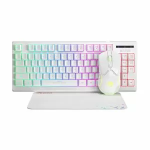 Marvo Gaming COMBO CM310 3-in-1 White - Keyboard, Mouse 1000 Hz, Mousepad