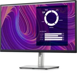 Monitor Dell P2723D, 27" Wide LED AG IPS Panel, 5ms, 1000:1, 350 cd/m2, 2560x1440, 99% Srgb, HDMI, DP, USB 3.2 Gen 1 hub, ComfortView, Înălțime, Pivot, Rotativ, înclinat, Negru