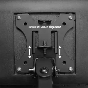 Suport pentru 2 monitoare ACT AC8302, pentru birou, Ajustabil, 32", 2x8 kg, Negru