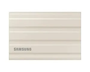 Твърд диск Samsung Portable NVME SSD T7 Shield 1TB , USB 3.2 Gen2, Rugged, IP65, Read 1050 MB/s Write 1000 MB/s, Beige