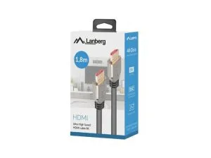 Cable Lanberg HDMI M/M V2.1 1.8m 8K 60Hz, black