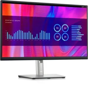 Монитор Dell P2423DE, 23.8" Wide LED AG IPS Panel, 5ms, 1000:1, 300 cd/m2, 2560x1440, 99% Srgb, HDMI, DP, USB-C hub, USB 3.2 Gen 1, RJ-45, ComfortView, Height, Pivot, Swivel, Tilt, Black