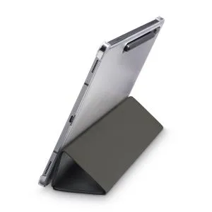 Husă HAMA Fold Clear pentru tabletă, pentru Samsung Galaxy Tab S7 FE/S7+/S8+ 12,4", Loc pentru stilou (S-pen), negru