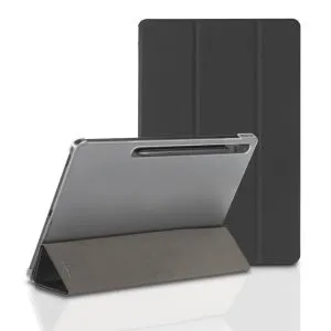 Husă HAMA Fold Clear pentru tabletă, pentru Samsung Galaxy Tab S7 FE/S7+/S8+ 12,4", Loc pentru stilou (S-pen), negru